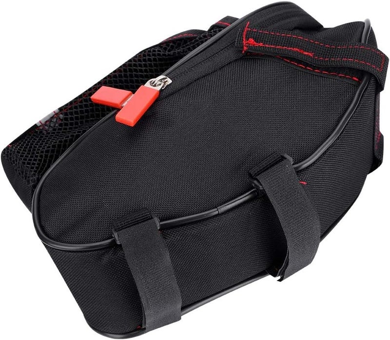 woobles Bicycle Saddle Bag With Water Bottle Pocket, Portable Rainproof Bike Saddle Pouch Bicycle Seatpost Nylon Bag Pack - Image 5